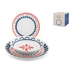 Vajilla Porcelana 18 Pzas. Zephyra