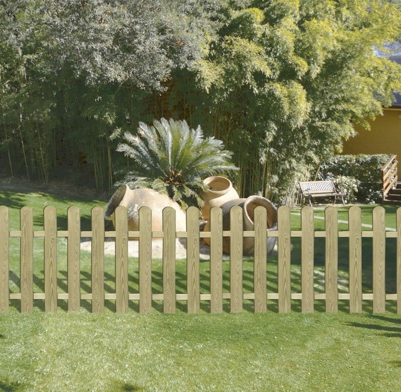 Valla de madera de pino tratada Allegra