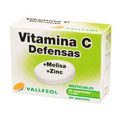 Vallesol Vitamina C+Melisa+Zinc 24 Comp
