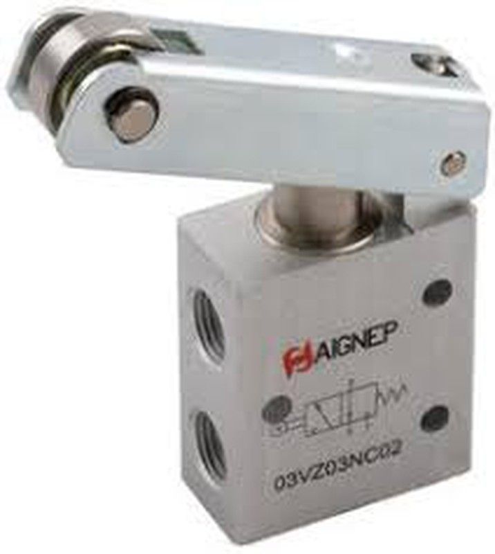 Valvula 1/8, 3/2 Vias De Rodillo Largo Norm. Cerrada