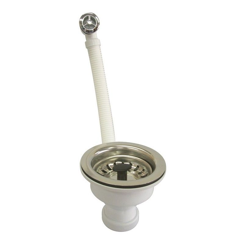 Válvula cestilla con rebosadero CREARPLAST C-92. Valvula Cestilla Diam.113Mm Inox C/Rebos