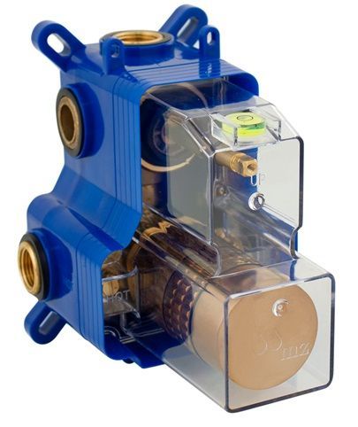 VALVULA DUCHA EMPOTRADA 1/2" 2 SALIDAS INVERSOR CERAMICO