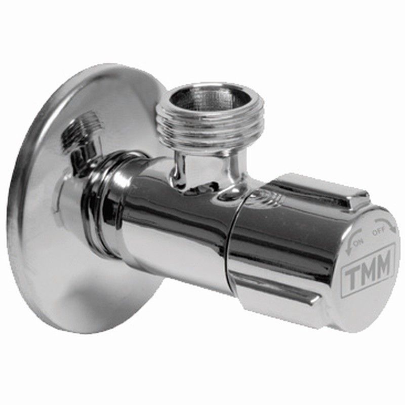 Válvula escuadra antical C-850 1/2x3/8" con mando metálico