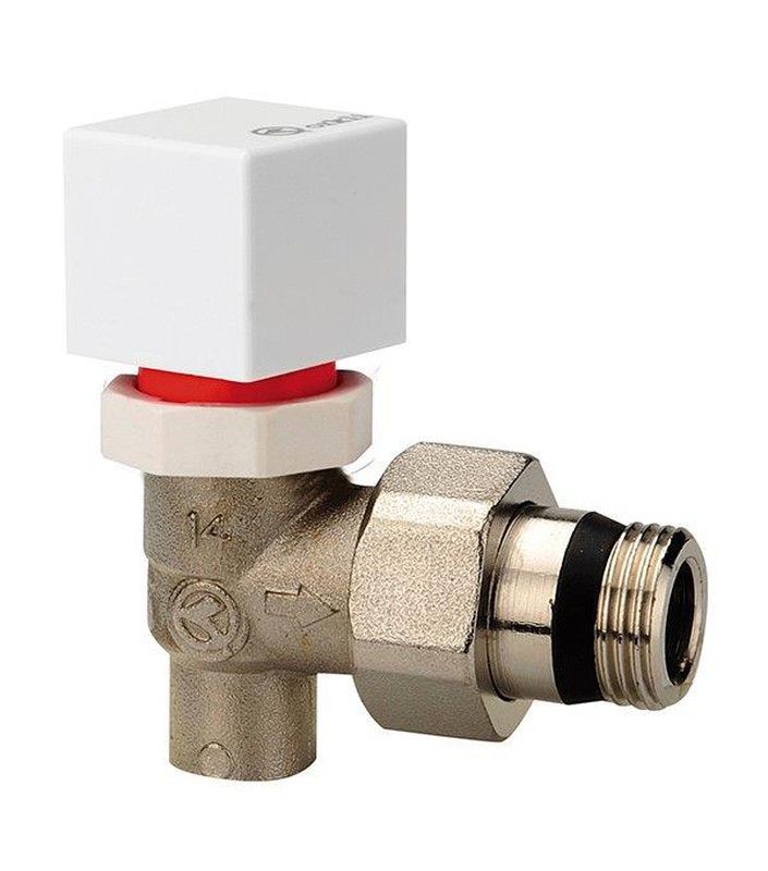 Válvula escuadra bitubo termostatizable soldar d15 - 1/2"
