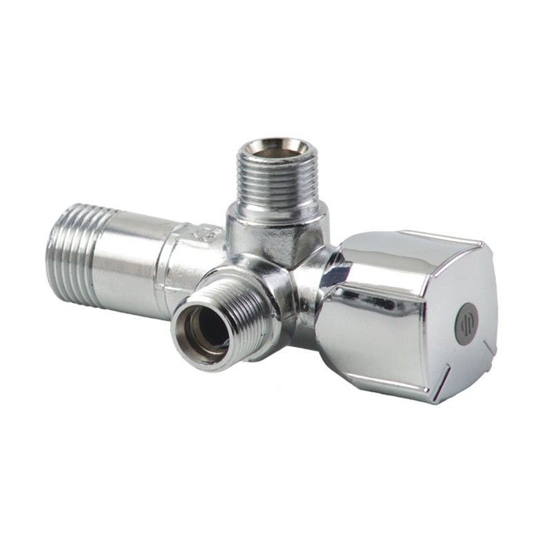 Válvula escuadra doble ARCO A80 Valvula Escuad.S/Tca.1/2X3/8X3/8" 1 Un.