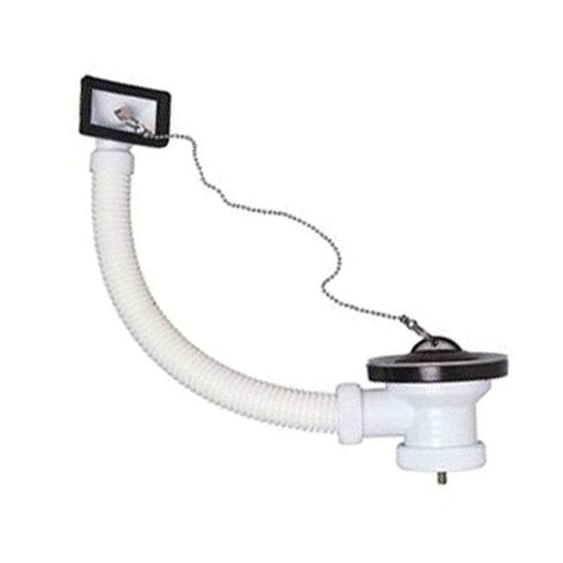 Válvula fregadero con rebosadero CREARPLAST C-81. Valvula Fregadero Inox. 80 Mm C/Rebos