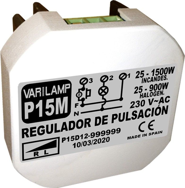 Varilamp p15m regu. De pulsación halog. E incand. 1500w (incan.) 900w (halog.)