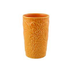 Vaso alto de loza en naranja, Ø 10 x 15 cm | Carmen Naranja