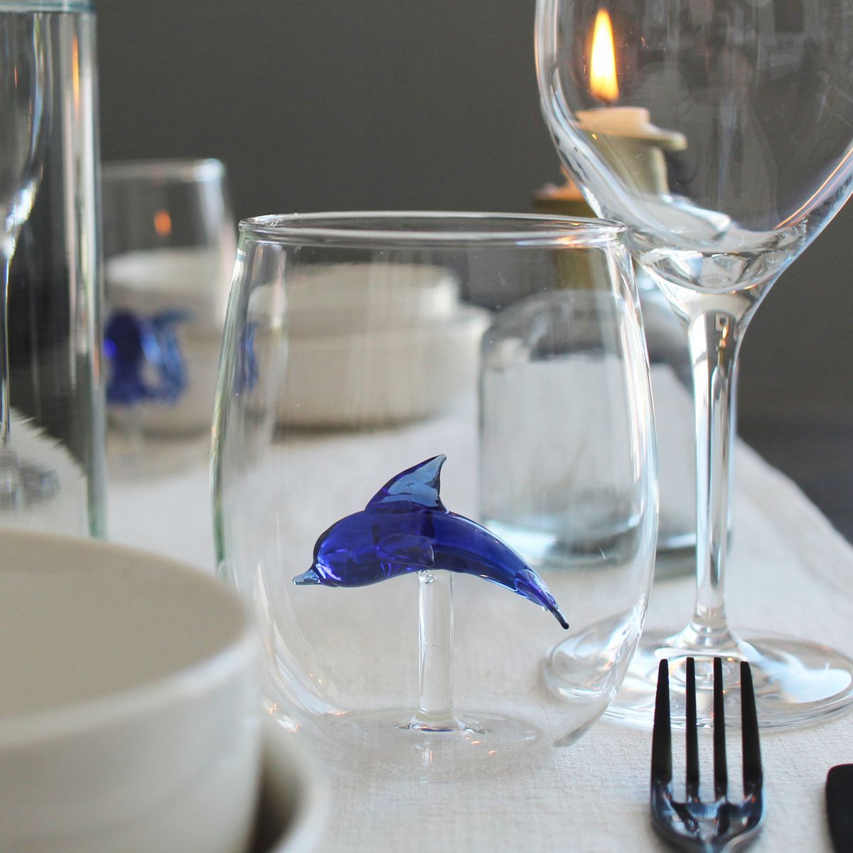 Vaso Artesanal Delfín 600 ml Ideal Regalo Winkee