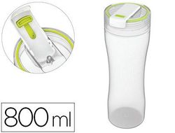 Vaso bebidas offisys capacidad 0,8 l doble apertura limpieza facil 100% hermetico 81x240 mm