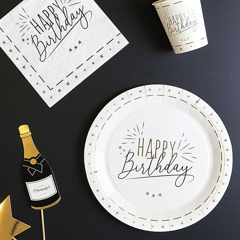 Vaso Carton Cumpleaños 6 Un.