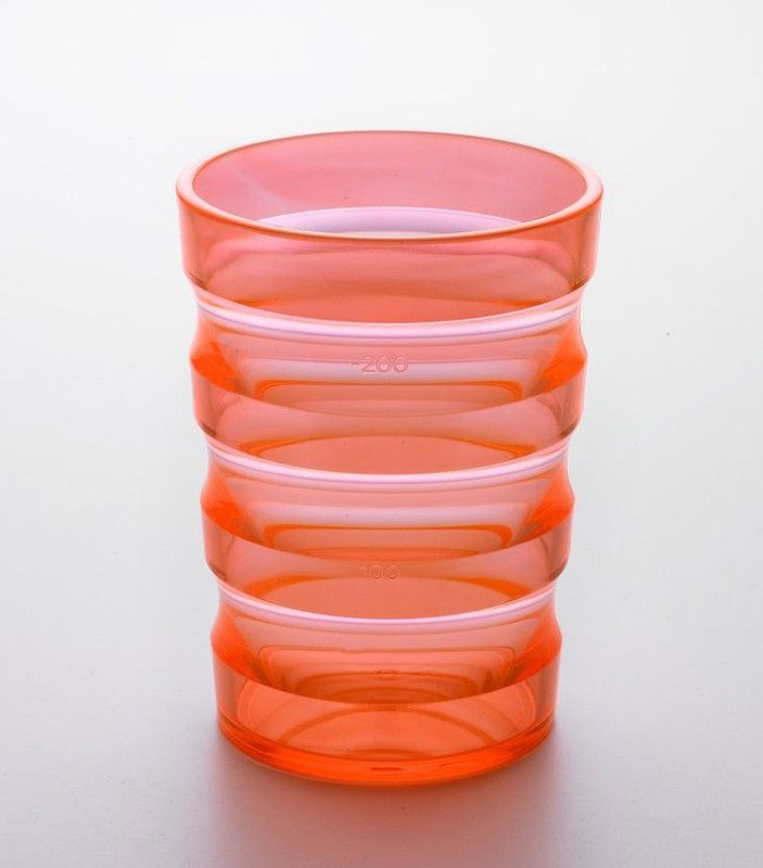 Vaso de anillas sure grip. Naranja
