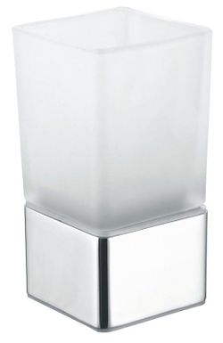 Vaso de baño cuadrado cromo  AC_237 PyP