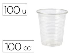 Vaso de plastico 100 cc transparente (paquete de 100 unidades)