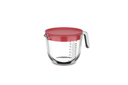 Vaso Medidor Cocina Vidrio Chef It Mepal 1000 ml con tapa coral