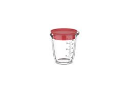Vaso Medidor Cocina Vidrio Chef It Mepal 500 ml con tapa coral