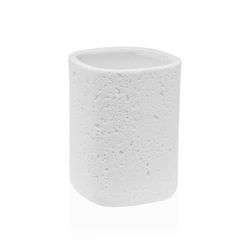 Vaso Portacepillos Baño Cora Blanco Versa