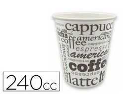 Vaso termico carton 240 cc paquete de 50 unidades