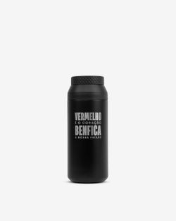 Vaso Térmico Runbott Original Cup Benfica Vermelho E O Coraçao Benfica A Nossa Paixao 350Ml Negro
