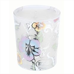 Vaso Vela Perfumada Cristal 5.5x7cm 2157-01BI Blanco Fragancia Vainilla