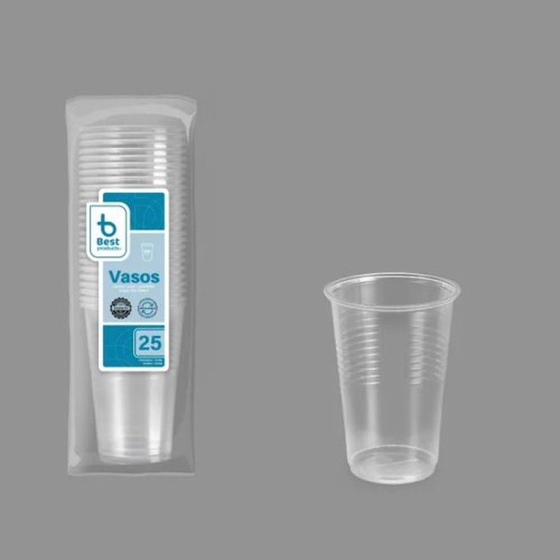 Vasos 200 Pp Transparente (25) R-730152