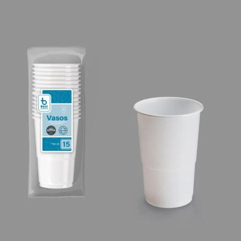 Vasos 300 Pp Blanco Reutil. (15) 730162