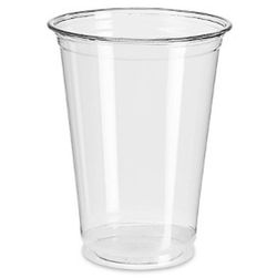 Vasos de Plástico Transparente PET. Desechables- 200 Unidades