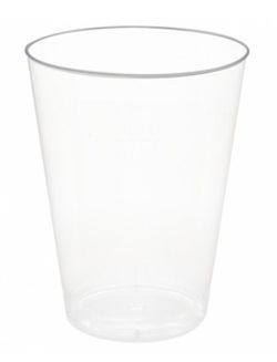 Vasos Rigidos Inyectados. Transparentes Cristal. PS- 200 Unidades