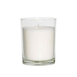 Vela aromática de cera y vidrio blanco, Ø10 x 12,5 cm | Classic