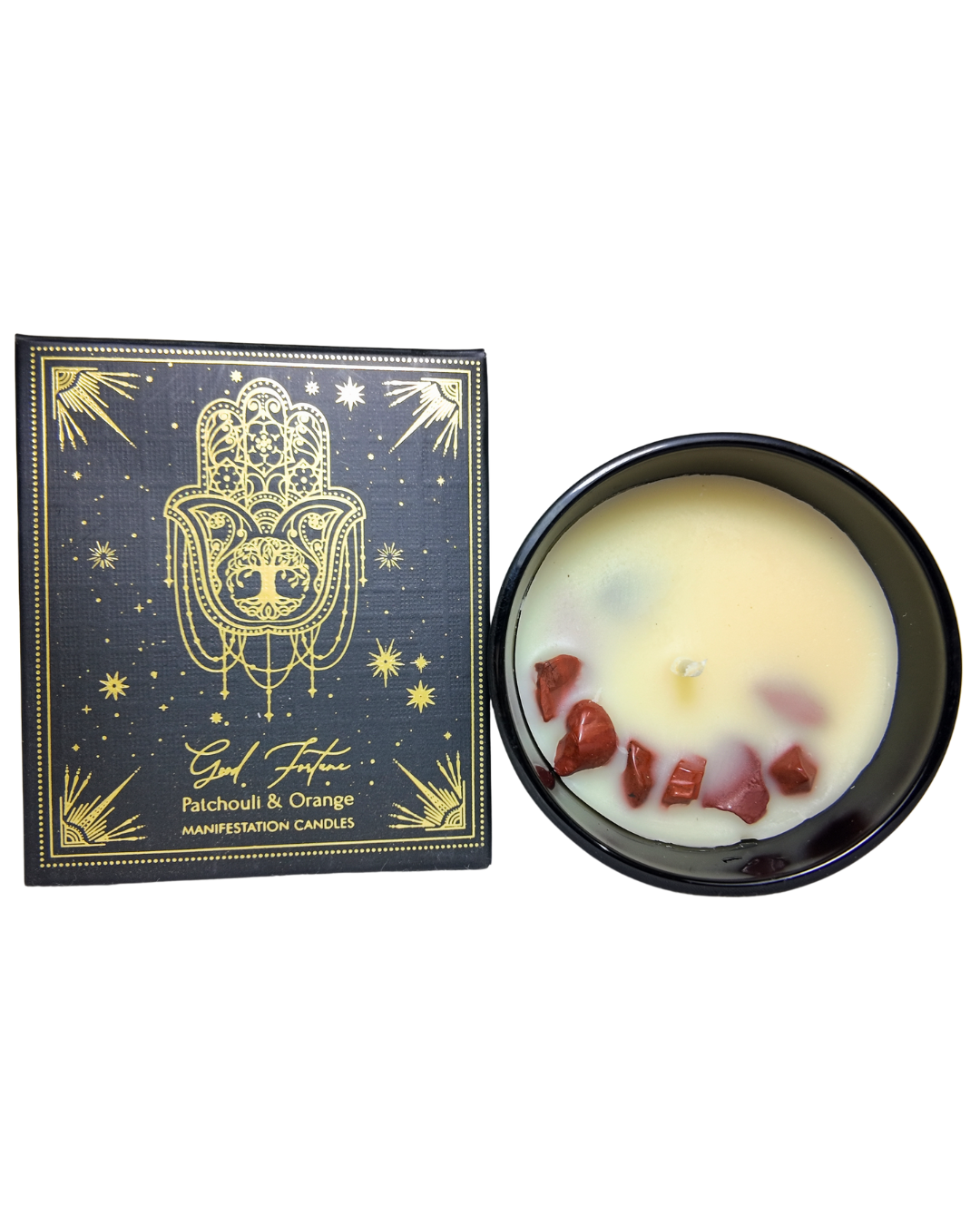 Vela Aromática de Pachuli y Naranja - Abundancia Energética y Alegría Interior