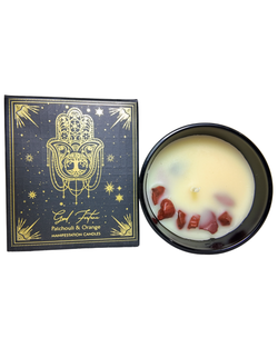 Vela Aromática de Pachuli y Naranja - Abundancia Energética y Alegría Interior