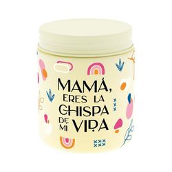 Vela Aromática Yellow Mamá Eres La Chispa De Mi Vida Ideal para Regalo