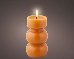 Vela Con Mecha LED DIA7-H15CM Blanco Cálido