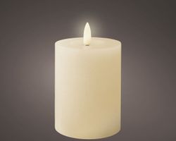 Vela con Mecha LED, Parte Superior Plana - DIA7.00-H11.20CM-1L