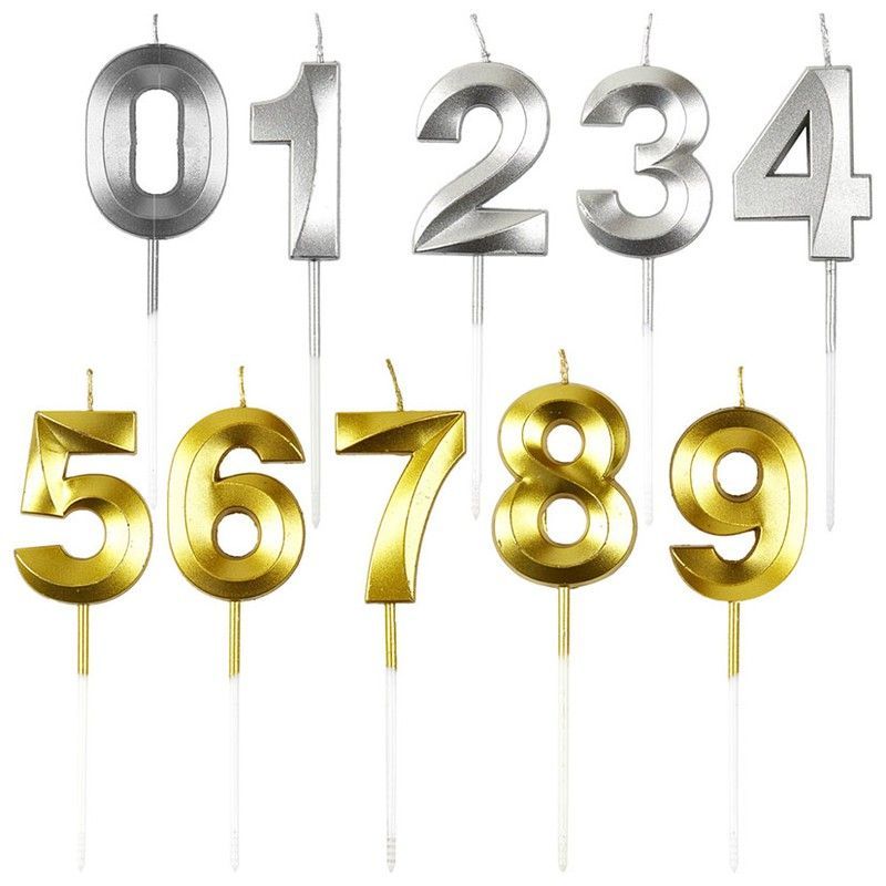 Vela Cumpleaños Numeros Display 24 Un.