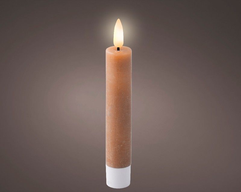 Vela De Cena Con Mecha LED DIA2.2-H16CM Blanco Cálido