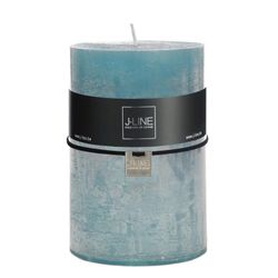 Vela de cera cilindro azul, 10x10x15 cm