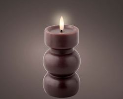 Vela De Cera Con Mecha LED DIA7.00-ALTO 15CM Blanco Cálido