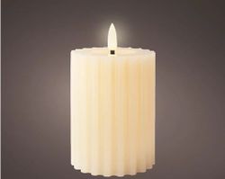 Vela de Cera con Mecha LED -  DIA7.50-H12.50CM-1L