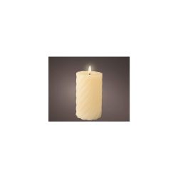 Vela de Cera con Mecha LED, Retrocida - DIA7.50-H15.00CM-1L