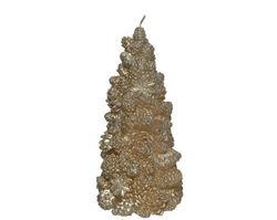 Vela en forma de árbol dia9.50-H16.00cm color champagne