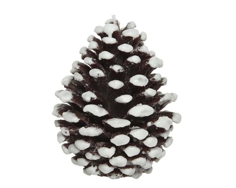 Vela en forma de piña dia10.20-H12.20cm color brown