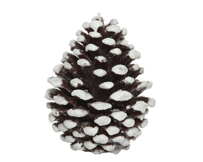 Vela en forma de piña dia8.00-H9.20cm color brown