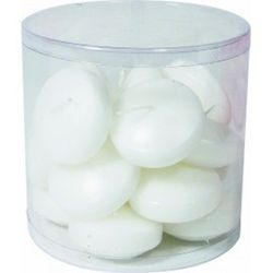 Vela Flotante Blanca Diámetro  5,7 Xh 2,8Cm. Pot 16 U./ 4H.