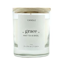 Vela Perfumada Te y Albahaca 200 grs The Olphactory