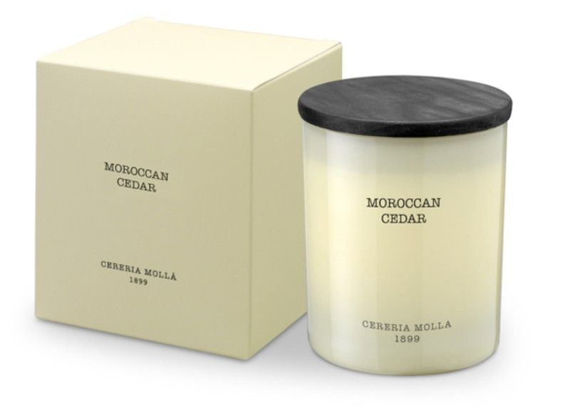 Vela Premium de 230 Grs. Moroccan Cedar. Colección Boutique CERERIA MOLLA 1899. Handmade. +/- 50 horas