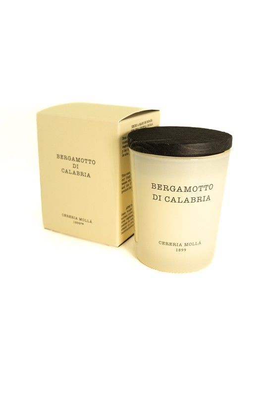Vela Premium mini de 70Grs. Bergamotto di Calabria. Colección Boutique CERERIA MOLLA 1899. Handmade. +/-50 horas