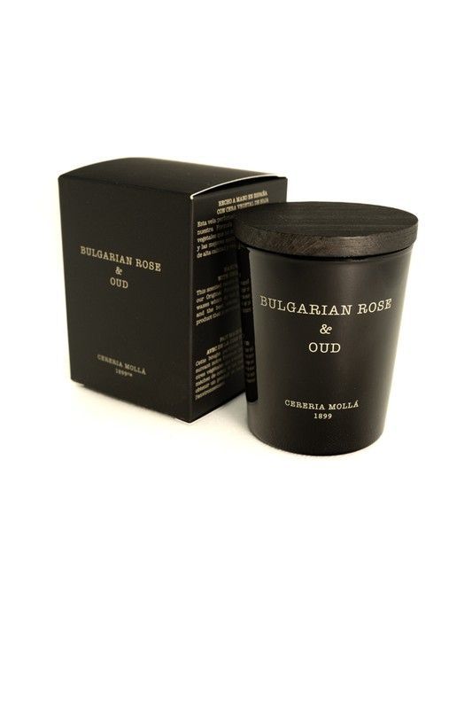 Vela Premium mini de 70Grs. Bulgarian Rose & Oud. Colección Boutique CERERIA MOLLA 1899. Handmade. +/-50 horas