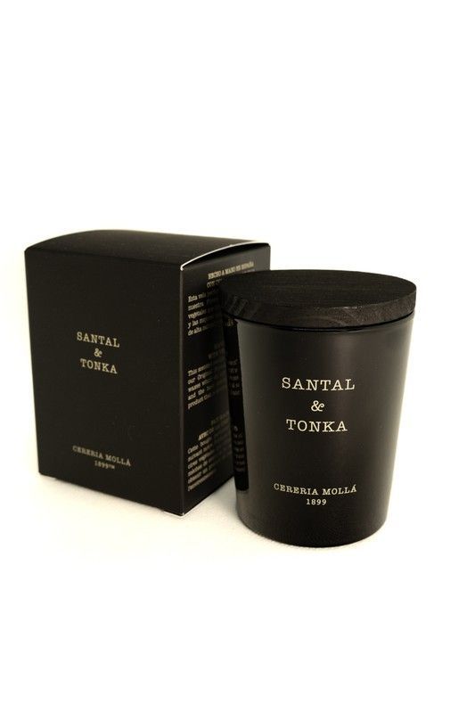 Vela Premium mini de 70Grs. Santal & Tonka. Colección Boutique CERERIA MOLLA 1899. Handmade. +/-50 horas