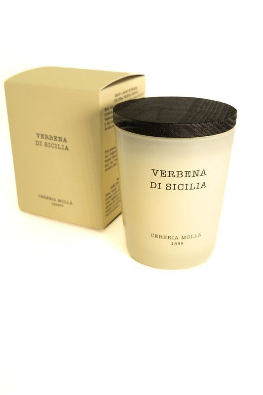Vela Premium mini de 70Grs. Verbena di Sicilia. Colección Boutique CERERIA MOLLA 1899. Handmade. +/-50 horas